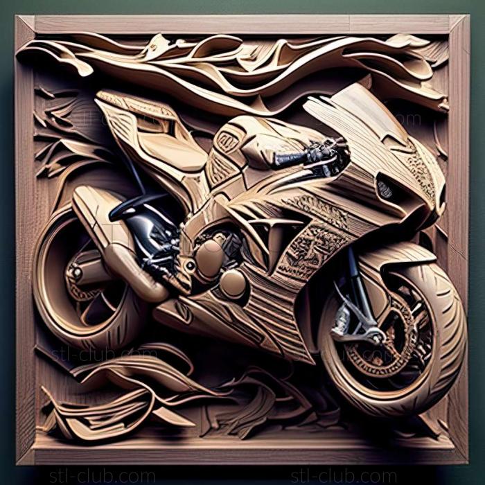 3D мадэль Kawasaki Ninja ZX 10R (STL)